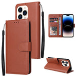 Custodia portafoglio in pelle flip con slot carte per iPhone 14