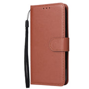 Custodia in pelle flip orizzontale multifunzionale con tre slot per schede, For iPhone 14 Pro Max