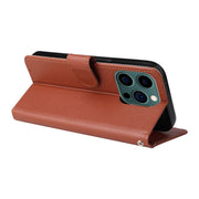 Custodia in pelle flip orizzontale multifunzionale con tre slot per schede, For iPhone 14 Pro Max