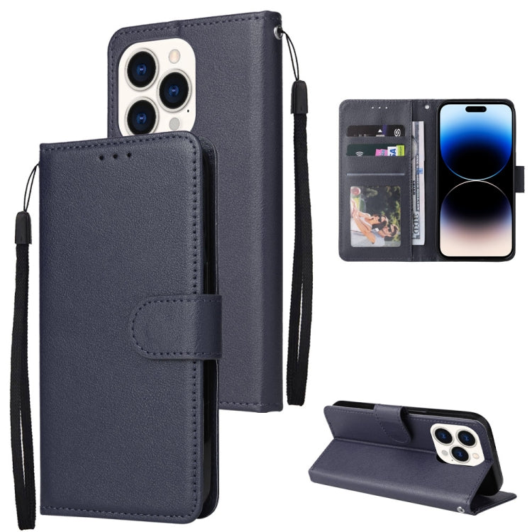 Custodia portafoglio in pelle flip con 3 slot per iPhone 14 Pro M