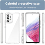 Custodia per telefono in acrilico + TPU serie colorata, For Samsung Galaxy A53, For Samsung Galaxy A13 4G, For Samsung Galaxy A13 5G
