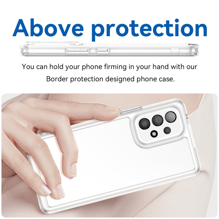 Custodia per telefono in acrilico + TPU serie colorata, For Samsung Galaxy A53, For Samsung Galaxy A13 4G, For Samsung Galaxy A13 5G