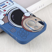 Custodia per cellulare con binocolo Spaceman, For iPhone 14, For iPhone 14 Plus, For iPhone 14 Pro, For iPhone 14 Pro Max