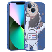 Custodia per cellulare con binocolo Spaceman, For iPhone 14, For iPhone 14 Plus, For iPhone 14 Pro, For iPhone 14 Pro Max