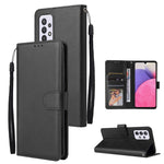 Custodia per telefono in pelle multifunzionale con 3 slot per schede, For Samsung Galaxy A33 5G, For Samsung Galaxy A53 5G, For Samsung Galaxy A73 5G