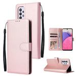 Custodia per telefono in pelle multifunzionale con 3 slot per schede, For Samsung Galaxy A33 5G, For Samsung Galaxy A53 5G, For Samsung Galaxy A73 5G