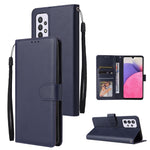Custodia per telefono in pelle multifunzionale con 3 slot per schede, For Samsung Galaxy A33 5G, For Samsung Galaxy A53 5G, For Samsung Galaxy A73 5G