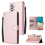 Custodia per telefono in pelle multifunzionale con 3 slot per schede, For Samsung Galaxy A33 5G, For Samsung Galaxy A53 5G, For Samsung Galaxy A73 5G