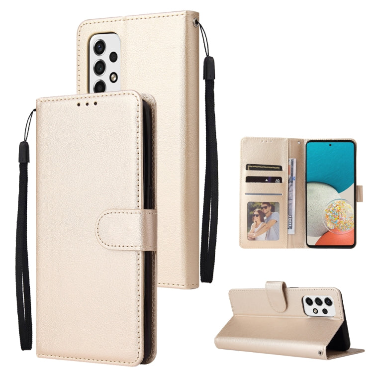 Custodia per telefono in pelle multifunzionale con 3 slot per schede, For Samsung Galaxy A33 5G, For Samsung Galaxy A53 5G, For Samsung Galaxy A73 5G