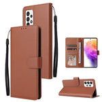 Custodia per telefono in pelle multifunzionale con 3 slot per schede, For Samsung Galaxy A33 5G, For Samsung Galaxy A53 5G, For Samsung Galaxy A73 5G