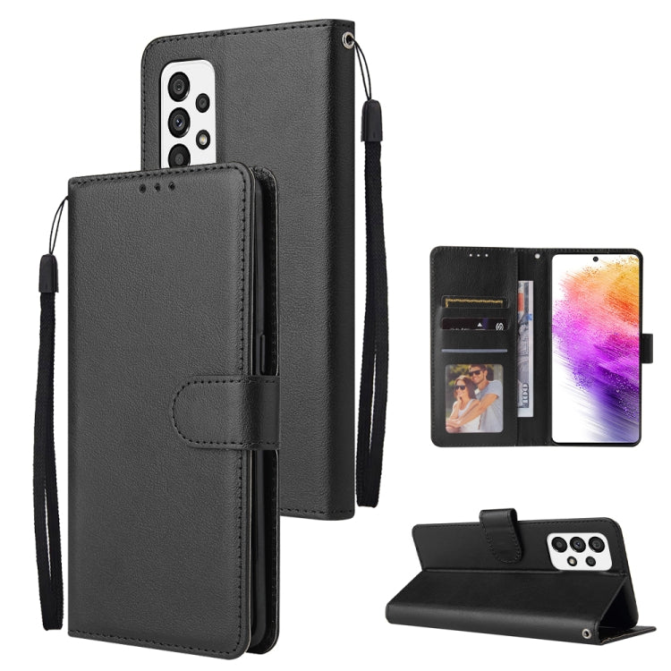 Custodia per telefono in pelle multifunzionale con 3 slot per schede, For Samsung Galaxy A33 5G, For Samsung Galaxy A53 5G, For Samsung Galaxy A73 5G