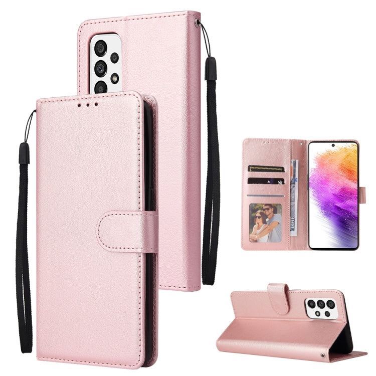 Custodia per telefono in pelle multifunzionale con 3 slot per schede, For Samsung Galaxy A33 5G, For Samsung Galaxy A53 5G, For Samsung Galaxy A73 5G