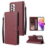 Custodia per telefono in pelle multifunzionale con 3 slot per schede, For Samsung Galaxy A33 5G, For Samsung Galaxy A53 5G, For Samsung Galaxy A73 5G