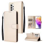 Custodia per telefono in pelle multifunzionale con 3 slot per schede, For Samsung Galaxy A33 5G, For Samsung Galaxy A53 5G, For Samsung Galaxy A73 5G