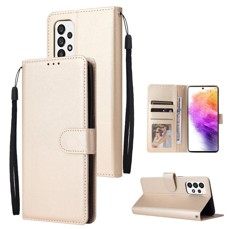 Custodia per telefono in pelle multifunzionale con 3 slot per schede, For Samsung Galaxy A33 5G, For Samsung Galaxy A53 5G, For Samsung Galaxy A73 5G