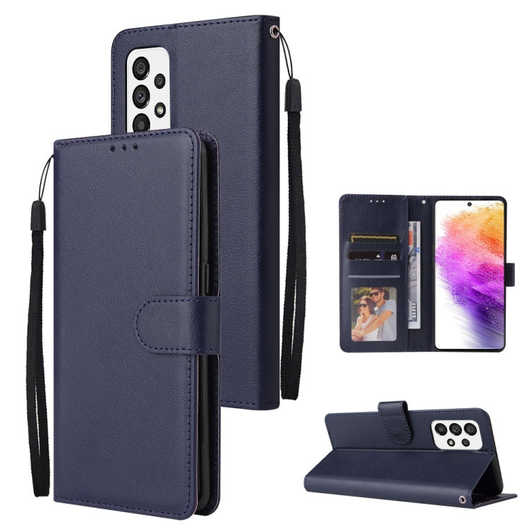 Custodia per telefono in pelle multifunzionale con 3 slot per schede, For Samsung Galaxy A33 5G, For Samsung Galaxy A53 5G, For Samsung Galaxy A73 5G