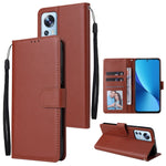 Custodia per telefono in pelle multifunzionale con 3 slot per schede, For Xiaomi 12 Lite, For Xiaomi 12S Ultra