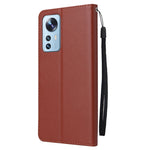 Custodia per telefono in pelle multifunzionale con 3 slot per schede, For Xiaomi 12 Lite, For Xiaomi 12S Ultra