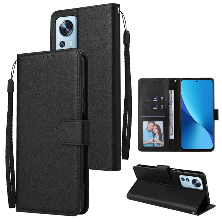 Custodia per telefono in pelle multifunzionale con 3 slot per schede, For Xiaomi 12 Lite, For Xiaomi 12S Ultra