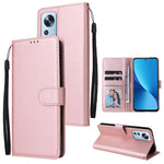 Custodia per telefono in pelle multifunzionale con 3 slot per schede, For Xiaomi 12 Lite, For Xiaomi 12S Ultra