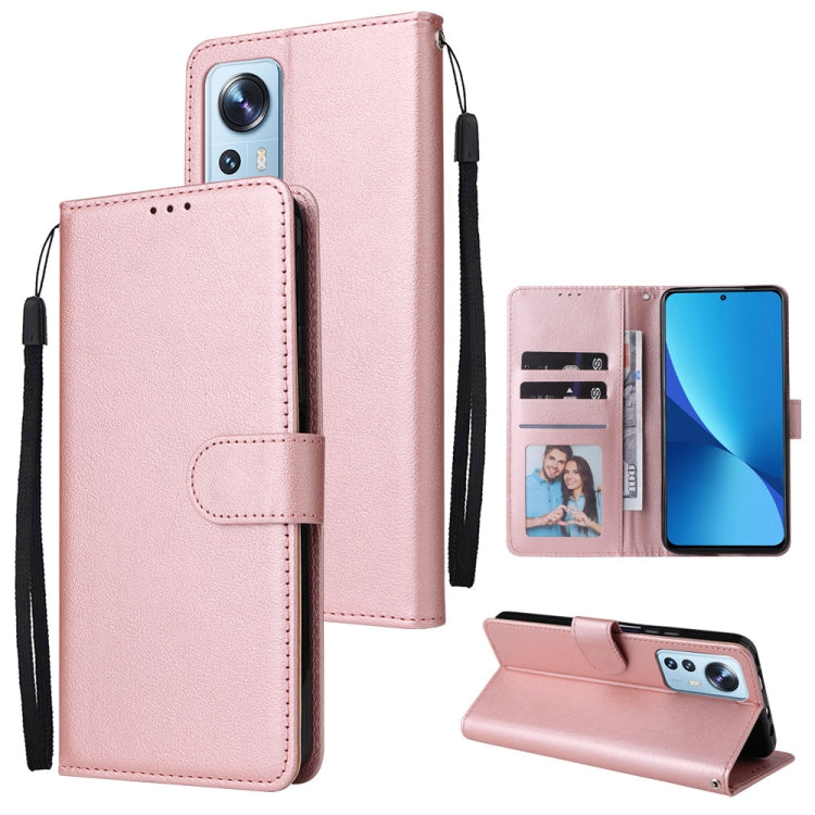 Custodia per telefono in pelle multifunzionale con 3 slot per schede, For Xiaomi 12 Lite, For Xiaomi 12S Ultra
