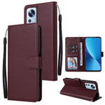 Custodia per telefono in pelle multifunzionale con 3 slot per schede, For Xiaomi 12 Lite, For Xiaomi 12S Ultra