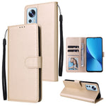Custodia per telefono in pelle multifunzionale con 3 slot per schede, For Xiaomi 12 Lite, For Xiaomi 12S Ultra