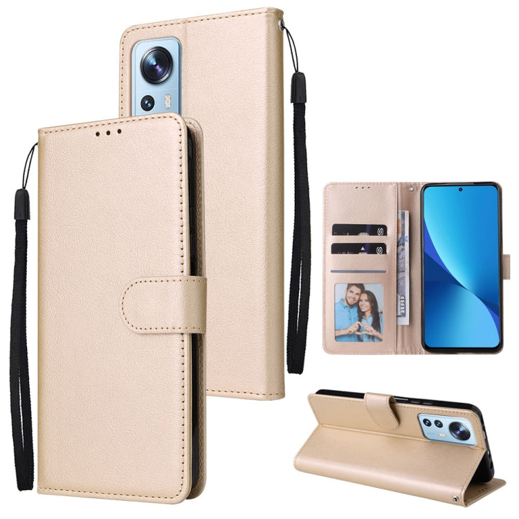 Custodia per telefono in pelle multifunzionale con 3 slot per schede, For Xiaomi 12 Lite, For Xiaomi 12S Ultra