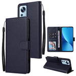 Custodia per telefono in pelle multifunzionale con 3 slot per schede, For Xiaomi 12 Lite, For Xiaomi 12S Ultra