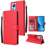 Custodia per telefono in pelle multifunzionale con 3 slot per schede, For Xiaomi 12 Lite, For Xiaomi 12S Ultra