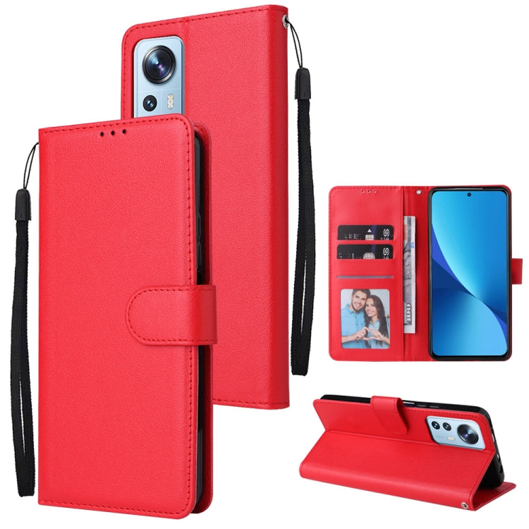 Custodia per telefono in pelle multifunzionale con 3 slot per schede, For Xiaomi 12 Lite, For Xiaomi 12S Ultra