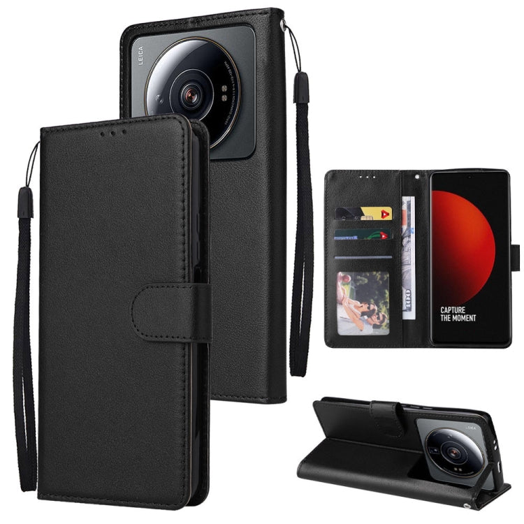 Custodia per telefono in pelle multifunzionale con 3 slot per schede, For Xiaomi 12 Lite, For Xiaomi 12S Ultra