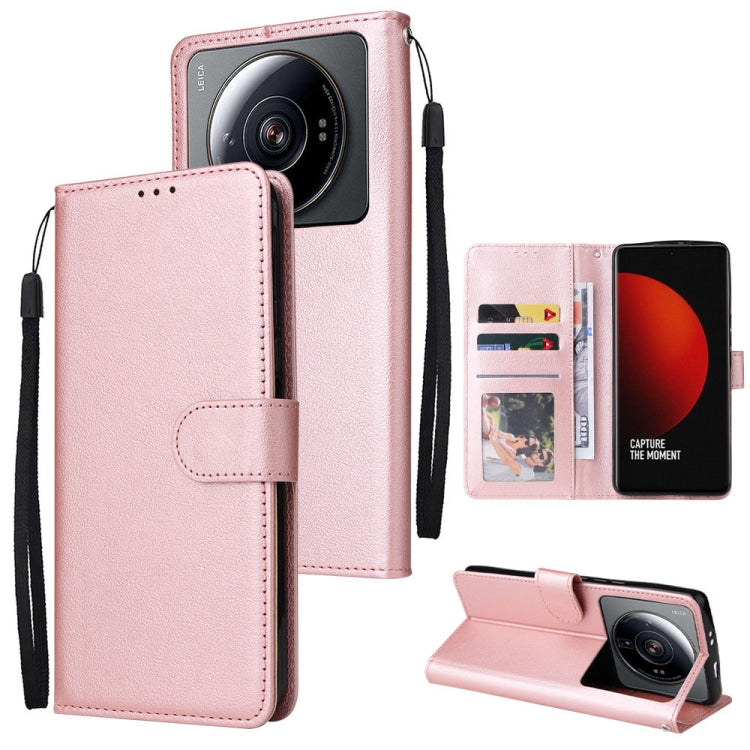 Custodia per telefono in pelle multifunzionale con 3 slot per schede, For Xiaomi 12 Lite, For Xiaomi 12S Ultra