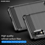 Custodia per telefono TPU in fibra di carbonio con trama spazzolata, For Sony Xperia Ace II, For Sony Xperia 1 IV, For Sony Xperia 10 IV, For Sony Xperia Ace III