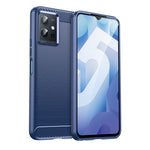 Custodia per telefono TPU in fibra di carbonio con trama spazzolata, For vivo S12, For vivo V23 5G, For vivo S12 Pro, For vivo V23 Pro, For vivo T1 5G, For vivo Y55 5G, For vivo Y75 5G
