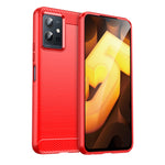 Custodia per telefono TPU in fibra di carbonio con trama spazzolata, For vivo S12, For vivo V23 5G, For vivo S12 Pro, For vivo V23 Pro, For vivo T1 5G, For vivo Y55 5G, For vivo Y75 5G