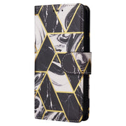 Custodia in pelle PU flip orizzontale con cuciture bronzate in marmo, For iPhone 14, For iPhone 14 Plus, For iPhone 14 Pro, For iPhone 14 Pro Max