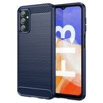 Custodia per telefono TPU in fibra di carbonio con trama spazzolata, For Samsung Galaxy F13, For Samsung Galaxy M13 4G
