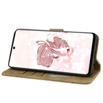 Custodia per telefono in pelle goffrata con gatto Sakura Cartoon, For Samsung Galaxy S21+ 5G, For Samsung Galaxy S21 Ultra 5G, For Samsung Galaxy S20 FE 5G / S20 FE, For Samsung Galaxy A12