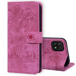 Custodia per telefono in pelle goffrata con gatto Sakura Cartoon, For Samsung Galaxy A13 4G / 5G, For Samsung Galaxy A20 / A30, For Samsung Galaxy A22 4G, For Samsung Galaxy A22 5G / A22s 5G