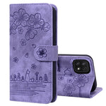 Custodia per telefono in pelle goffrata con gatto Sakura Cartoon, For Samsung Galaxy A13 4G / 5G, For Samsung Galaxy A20 / A30, For Samsung Galaxy A22 4G, For Samsung Galaxy A22 5G / A22s 5G