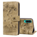 Custodia per telefono in pelle goffrata con gatto Sakura Cartoon, For Samsung Galaxy A30s / A50s / A50, For Samsung Galaxy A32 5G, For Samsung Galaxy A33 5G, For Samsung Galaxy A51 4G