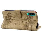 Custodia per telefono in pelle goffrata con gatto Sakura Cartoon, For Samsung Galaxy A30s / A50s / A50, For Samsung Galaxy A32 5G, For Samsung Galaxy A33 5G, For Samsung Galaxy A51 4G
