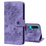 Custodia per telefono in pelle goffrata con gatto Sakura Cartoon, For Samsung Galaxy A30s / A50s / A50, For Samsung Galaxy A32 5G, For Samsung Galaxy A33 5G, For Samsung Galaxy A51 4G