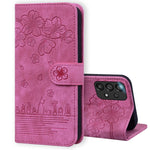 Custodia per telefono in pelle goffrata con gatto Sakura Cartoon, For Samsung Galaxy A30s / A50s / A50, For Samsung Galaxy A32 5G, For Samsung Galaxy A33 5G, For Samsung Galaxy A51 4G