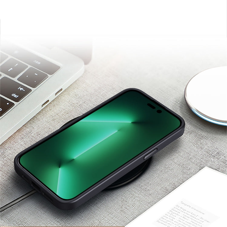 Custodia per telefono antiurto con retro satinato versione oro, For iPhone 14, For iPhone 14 Plus