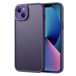 Custodia per telefono antiurto con retro satinato versione oro, For iPhone 14, For iPhone 14 Plus