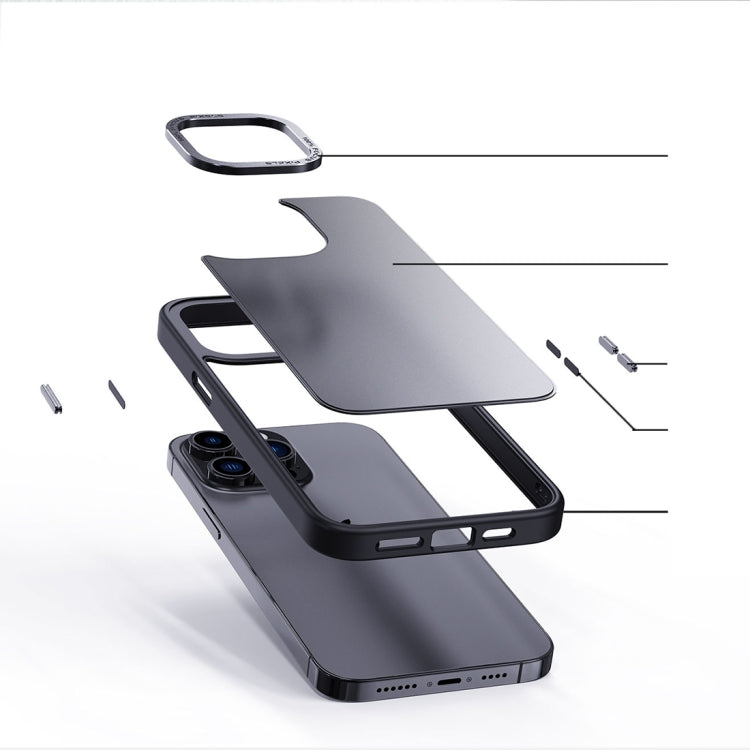 Custodia per telefono antiurto con retro satinato versione oro, For iPhone 14 Pro, For iPhone 14 Pro Max