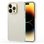 Custodia per telefono antiurto con retro satinato versione oro, For iPhone 14 Pro, For iPhone 14 Pro Max