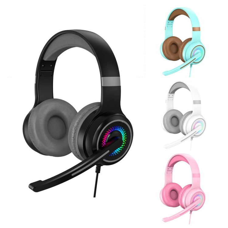 Y20 LED Bass Cuffie da gioco cablate per PC stereo con microfono
